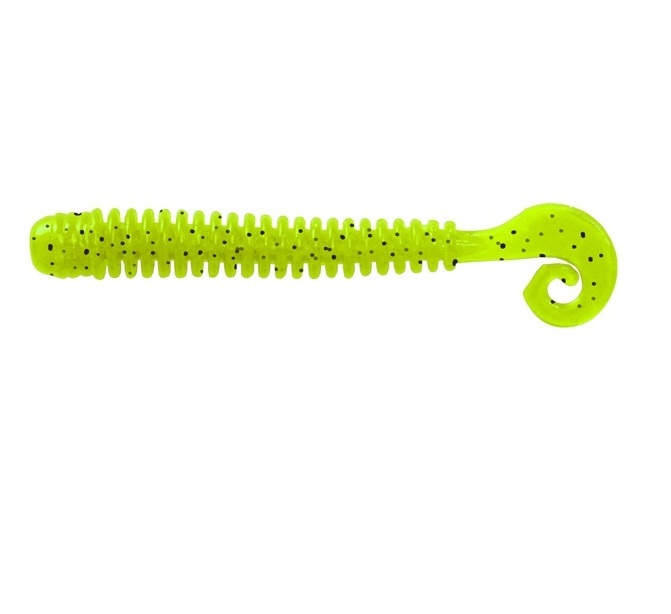 Мягкая приманка LureMax CHEEKY WORM 2,5''/6 см, LSCW25-10-002 Lime pepper (10 шт.)