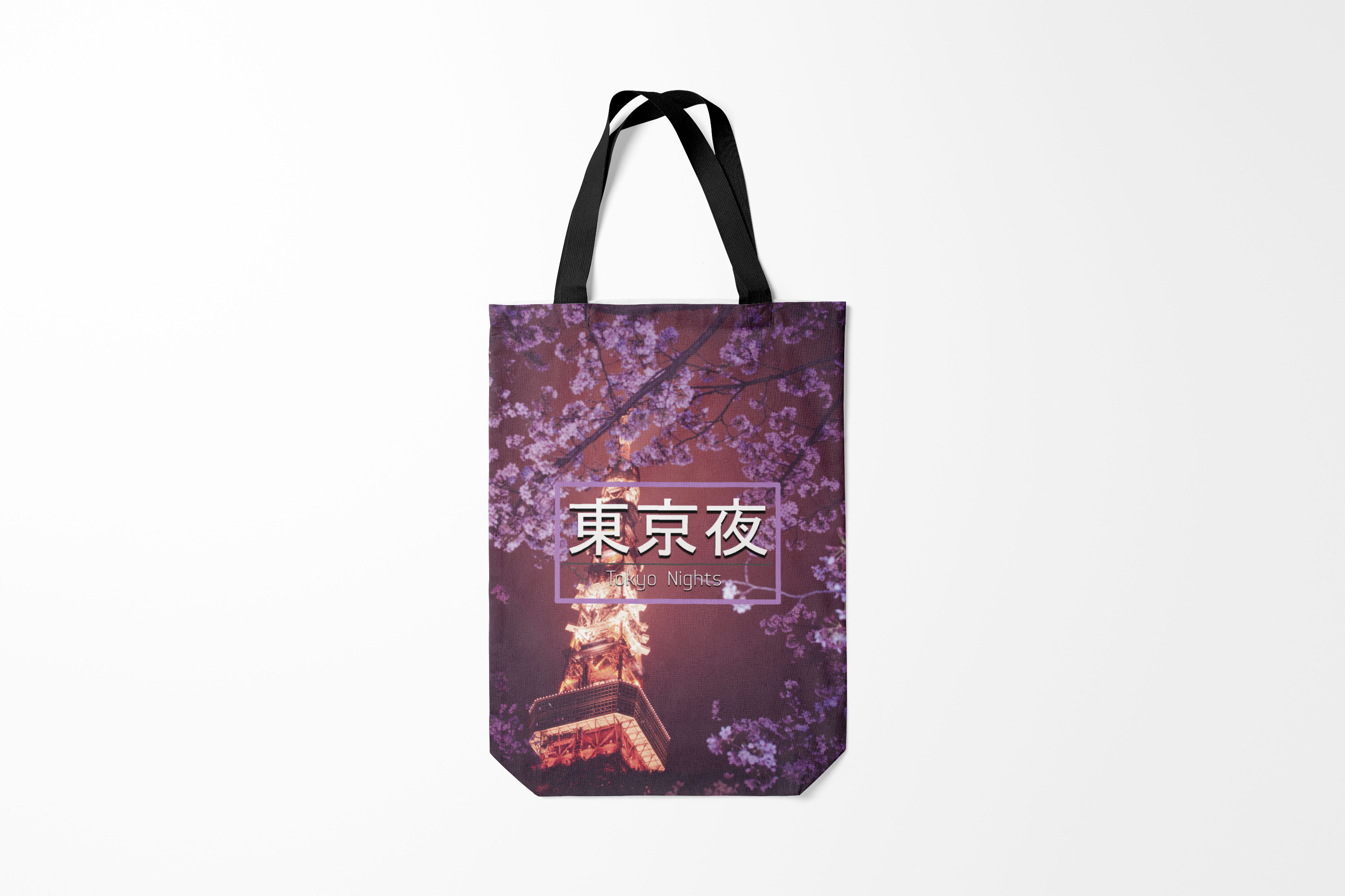 

Сумка шoппер унисекс Burnettie Япония Tokyo Nights, фиолетовый, Япония Tokyo Nights
