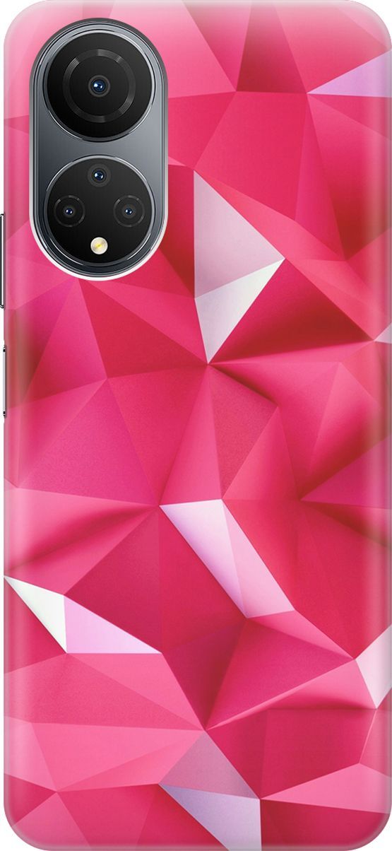 

Силиконовый чехол на Honor X7 "Малиновые ромбы", Красный;розовый, 158538