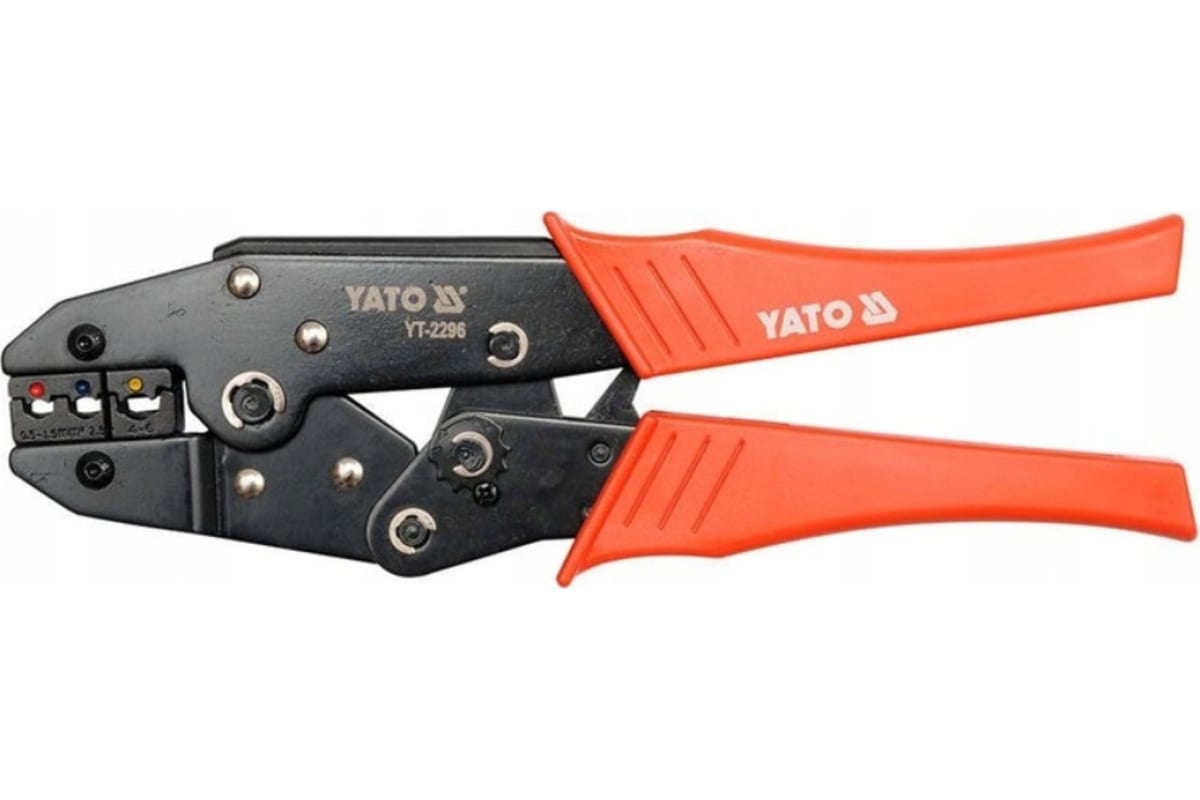 Клещи Для Обжима И Зачистки Проводов, 0.5 - 6 Мм2 YATO арт. YT-2296 клещи для зачистки проводов ampro