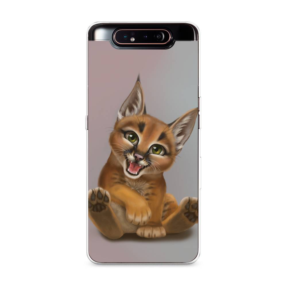 

Чехол Awog на Samsung Galaxy A80 "Малыш рыси", Разноцветный, 28350-1