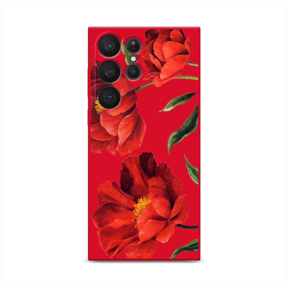 

Чехол Awog на Samsung Galaxy S23 Ultra 5G "Красные маки", Красный, 2107553-1