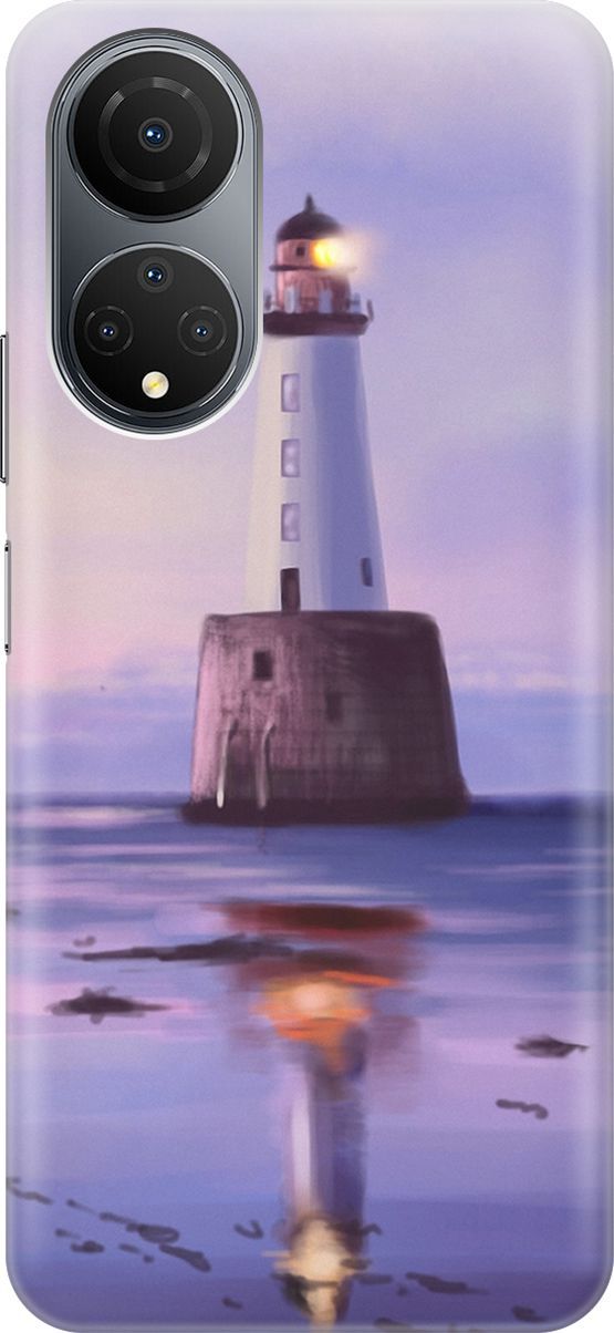 

Силиконовый чехол на Honor X7 "Маяк", Синий;фиолетовый, 158544