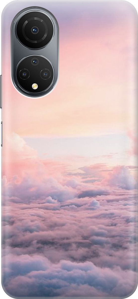 

Силиконовый чехол на Honor X7 "Высоко над облаками", Фиолетовый;розовый, 158548