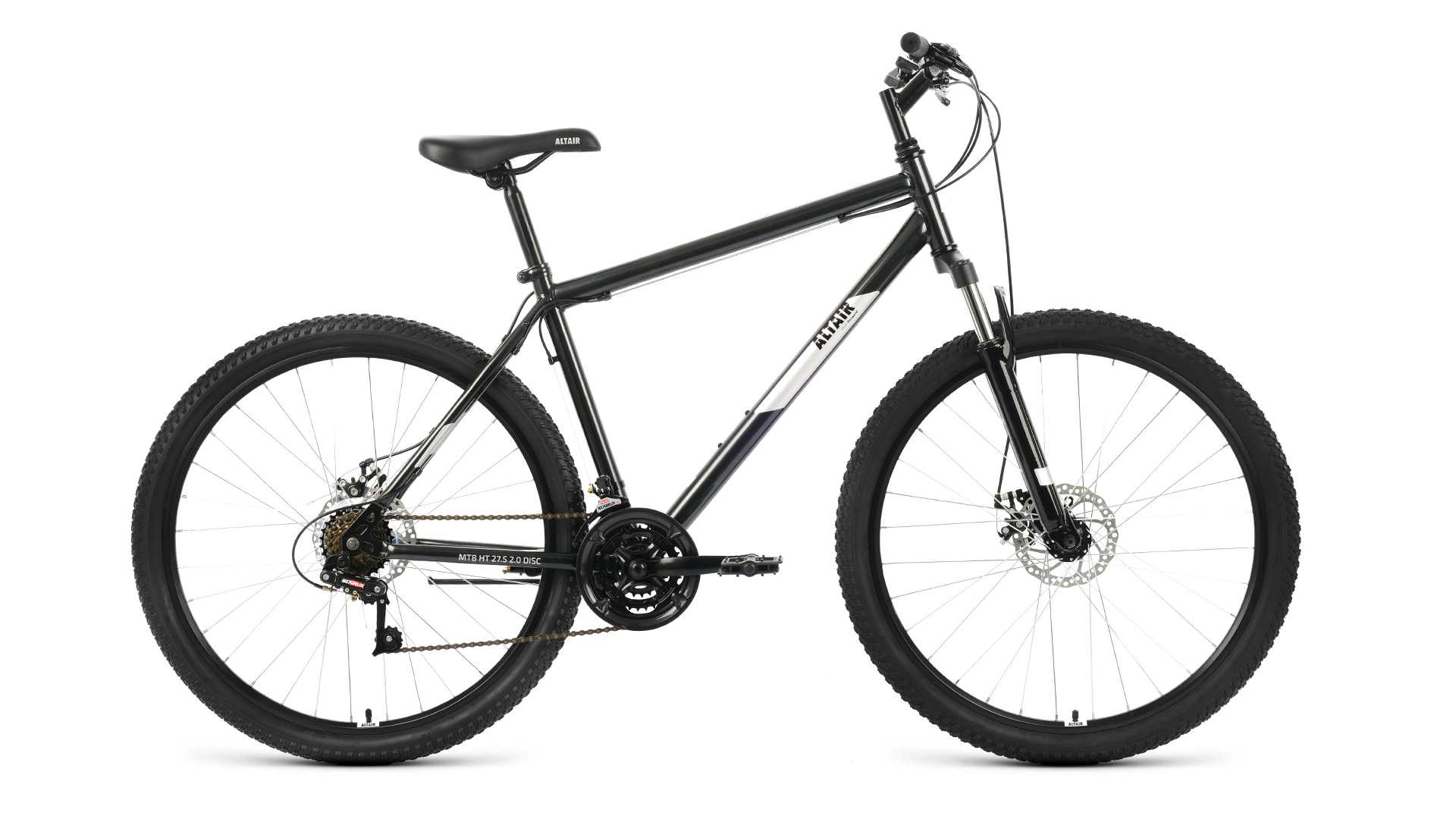 фото Велосипед altair mtb ht 2.0 2022 17" черный/серебристый