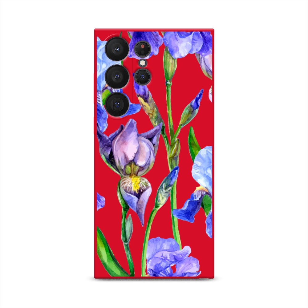 

Чехол Awog на Samsung Galaxy S23 Ultra 5G "Синие ирисы", Фиолетовый;голубой;зеленый, 2107553-1