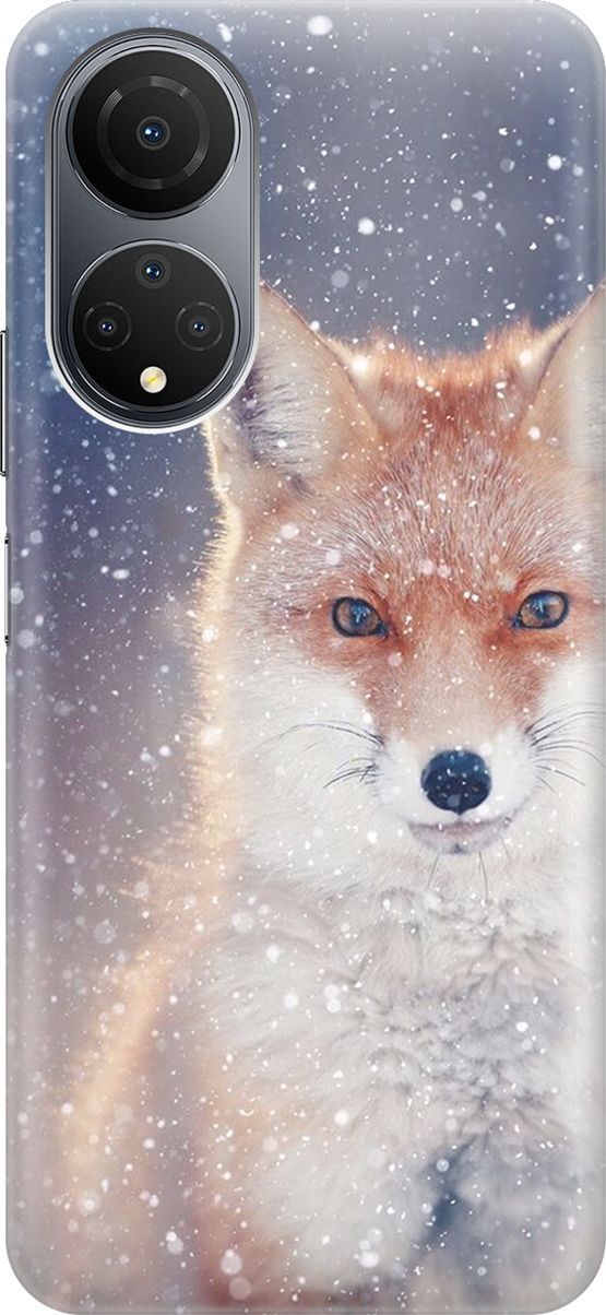 

Силиконовый чехол на Honor X7 "Лисица в снегопад", Белый;оранжевый, 158545
