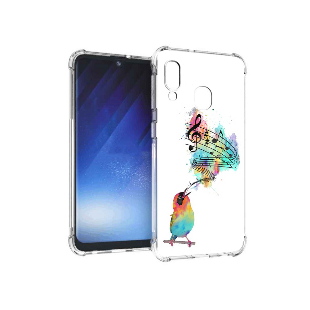 

Чехол MyPads Tocco для Samsung Galaxy A20e певчая птичка (PT133424.505.536), Прозрачный, Tocco