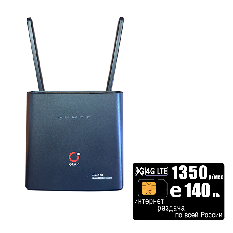 

Wi-Fi роутер Olax AX9 PRO (router-AX9black-ros1350-SG-sb), AX9PRO