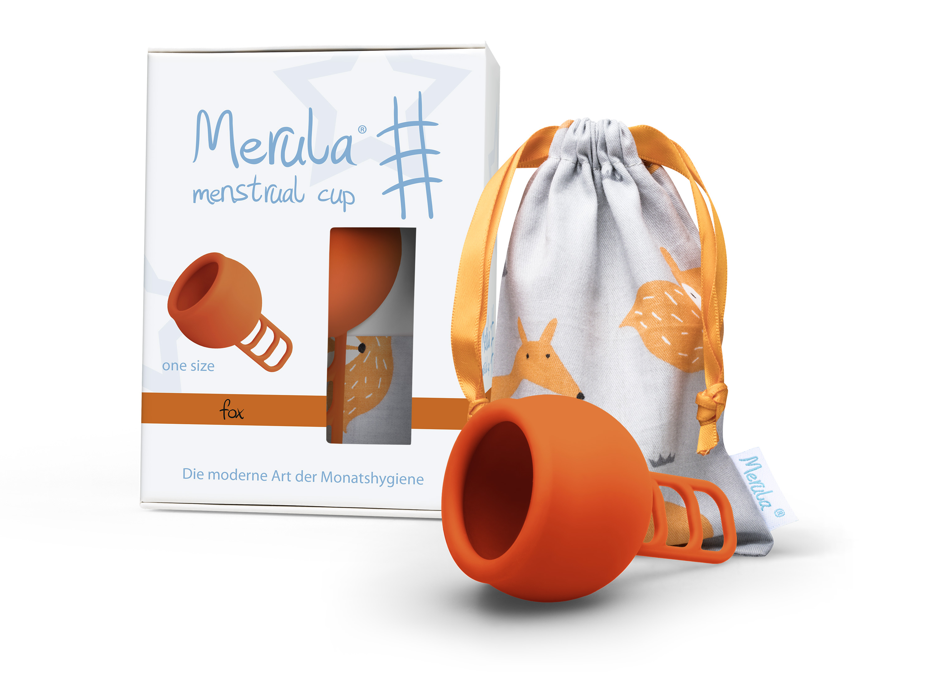 менструальная чаша merula оранжевая one size Менструальная чаша 