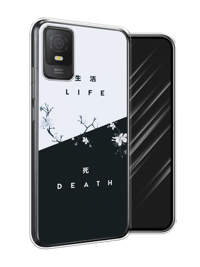 

Чехол Awog на TCL 403 "Life and death", Черный;серый, 291650-7