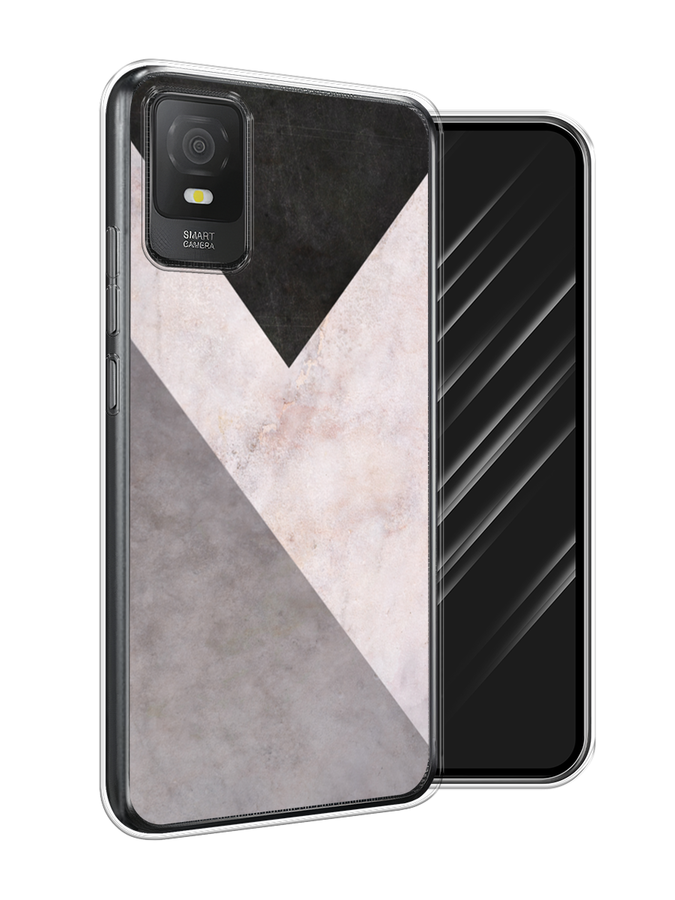 

Чехол Awog на TCL 403 "Геометричный мрамор", Бежевый, 291650-3