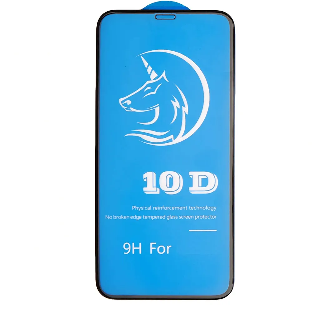 

Защитное стекло 10D для iPhone 12 Mini 5.4", черный, 3 шт