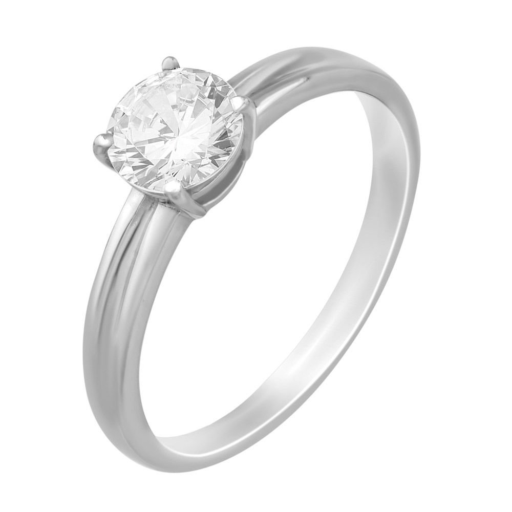 

Кольцо женское из серебра с фианитом 585Gold 701000788, р. 19,5, 701000788