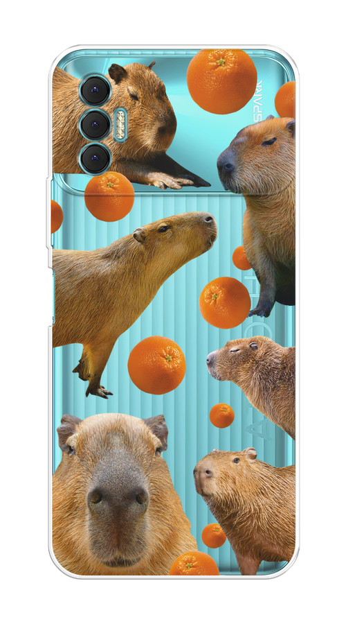 

Чехол на Tecno Spark 8P "Капибара и апельсины", Бежевый;оранжевый, 301450-1