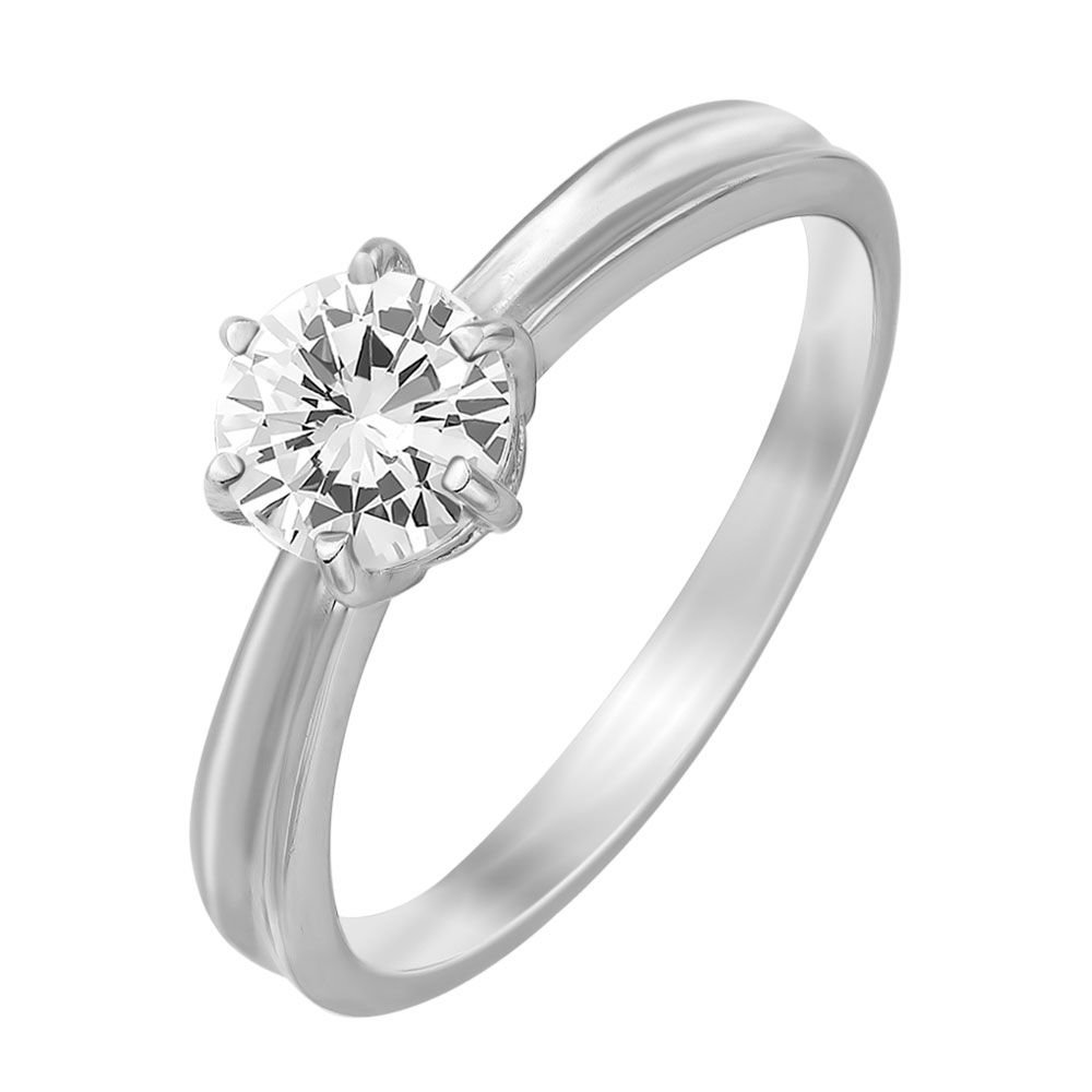 

Кольцо женское из серебра с фианитом 585Gold 701000783, р, 701000783