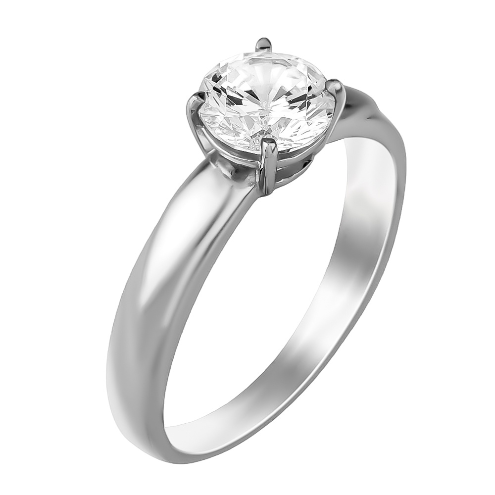 

Кольцо женское из серебра с фианитом 585Gold 701000782, р, 701000782