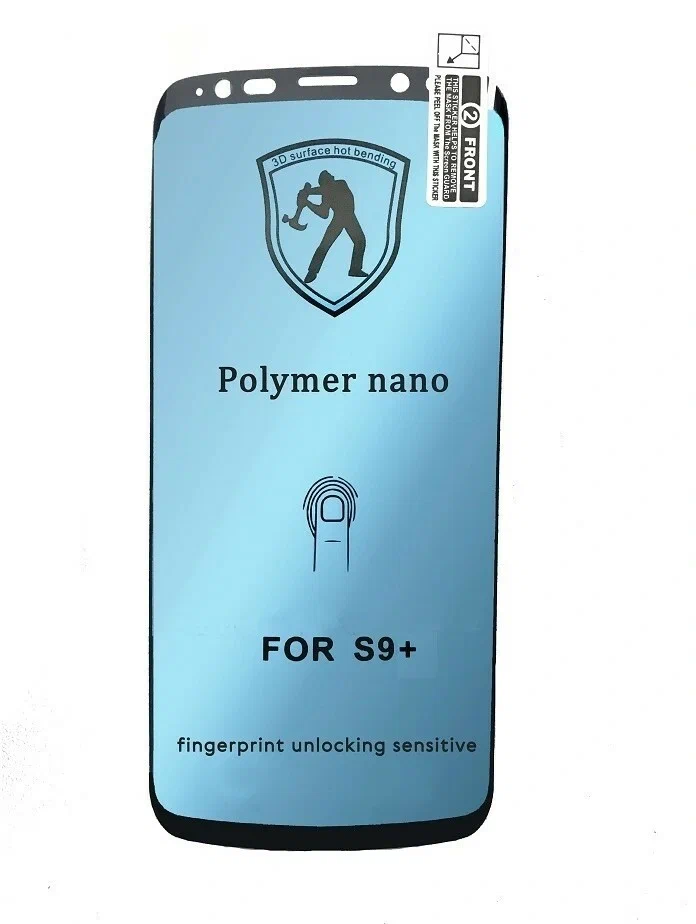 

Защитная пленка Polymer nano для Samsung S9+, черный, чувствителен к отпечатку, 3 шт