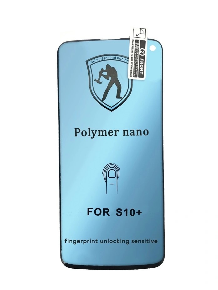 

Защитная пленка Polymer nano для Samsung S10+, черный, чувствителен к отпечатку, 3 шт
