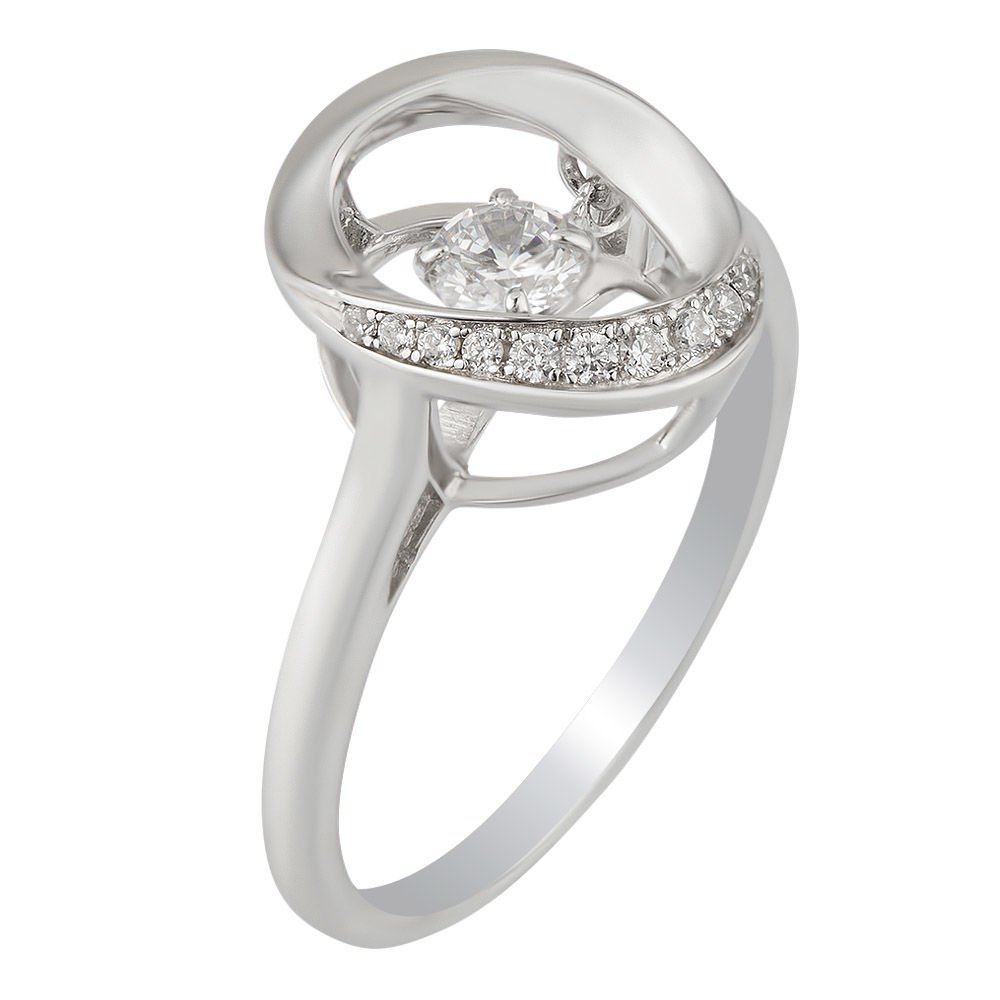 

Кольцо женское из серебра с фианитом 585Gold 701000747, р, 701000747