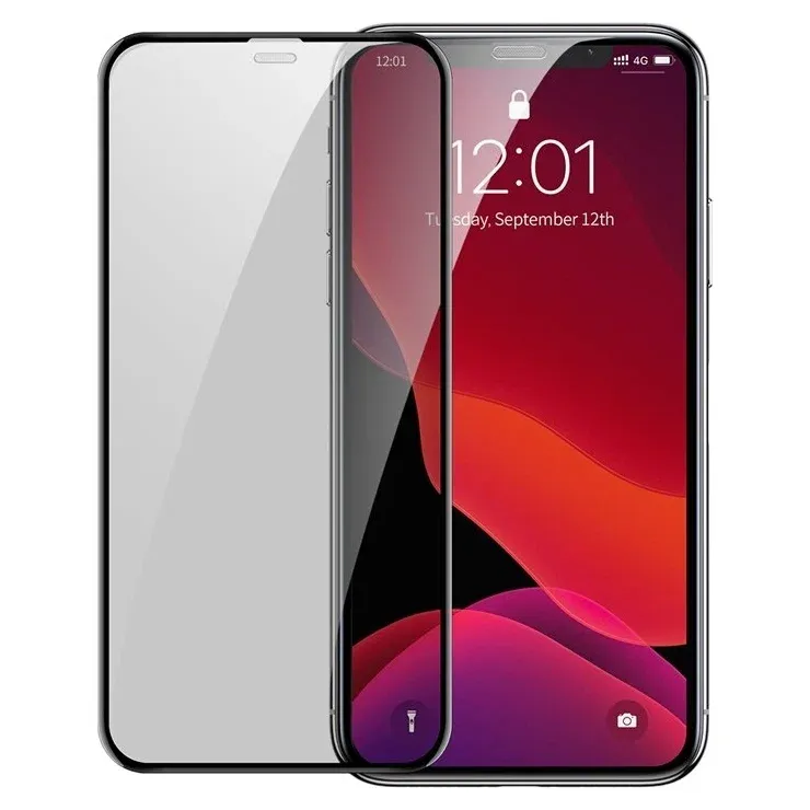 

Защитное стекло BASEUS для iPhone XSmax/11 Pro Max, черный, 2 шт (SGAPIPH65S-WC01)