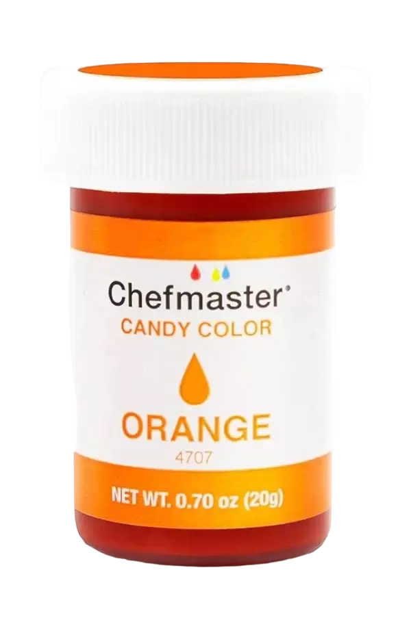 Краска гелевая жирорастворимая Оранжевая Orange Candy color Chefmaster, 20 гр.