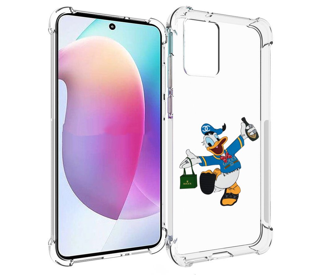 

Чехол MyPads модный-дональд-дак для Motorola Edge 30 Neo, Прозрачный, Tocco