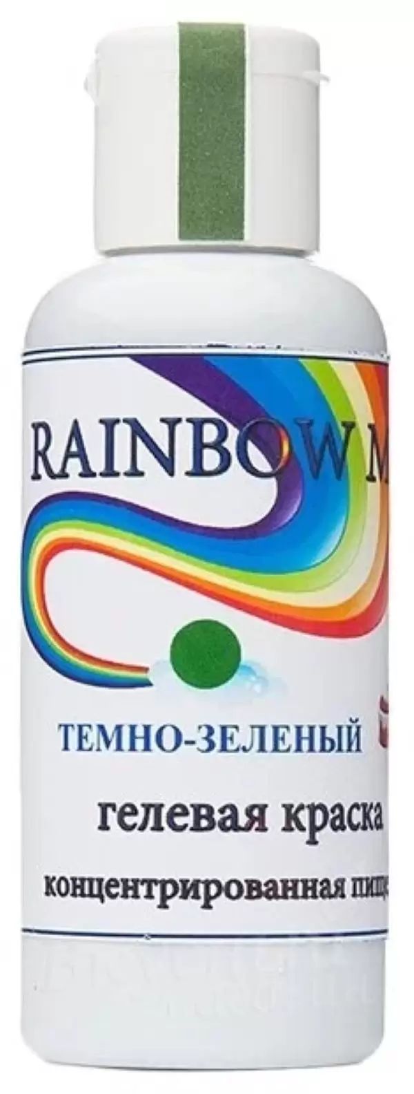 

Краска Зеленая темная гелевая Rainbow Man, 50 гр.