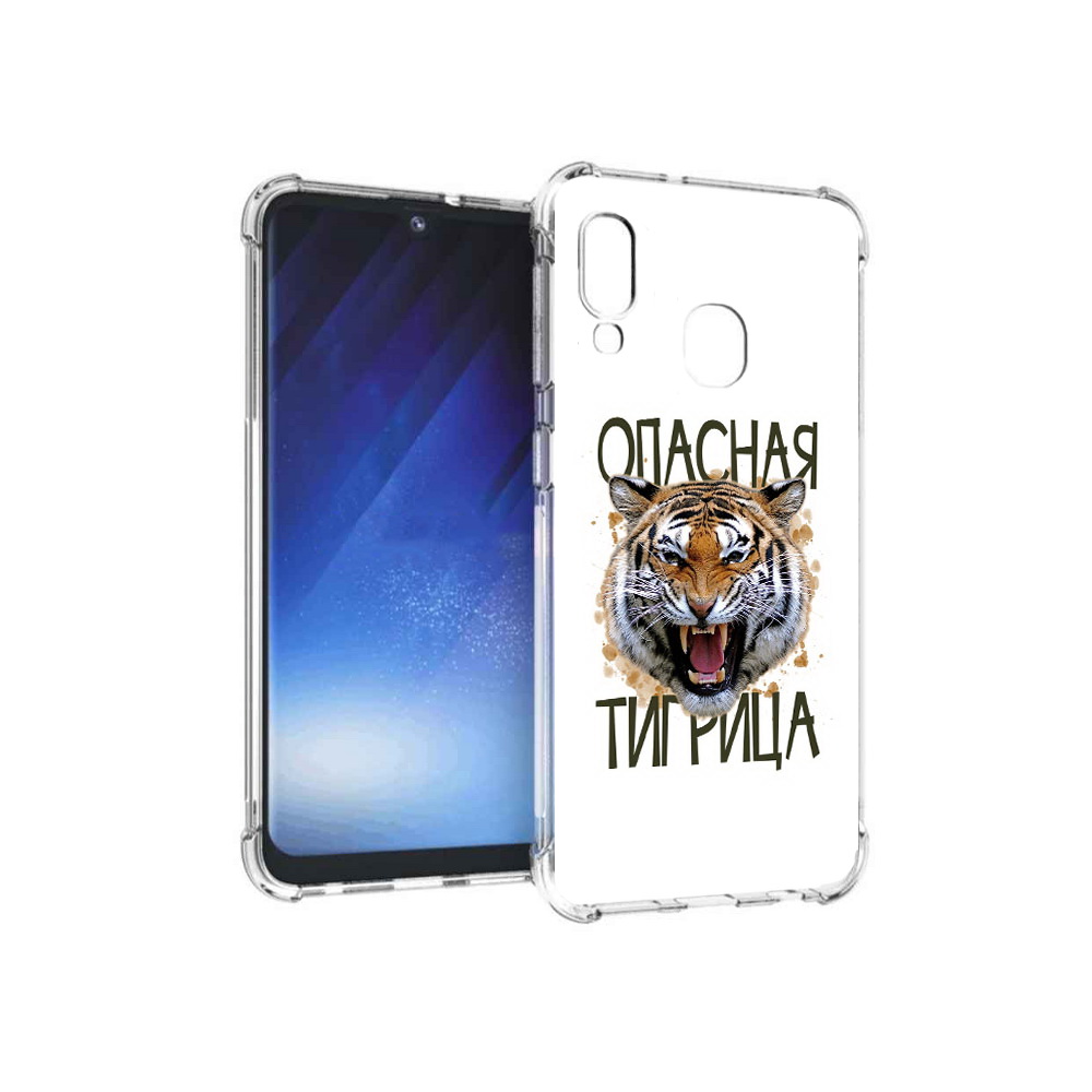 Чехол MyPads Tocco для Samsung Galaxy A20e опасная тигрица (PT133424.505.527)