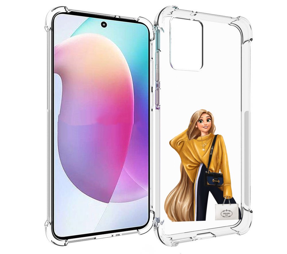 

Чехол MyPads модная-рапунсель женский для Motorola Edge 30 Neo, Прозрачный, Tocco