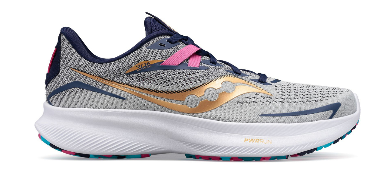 

Кроссовки мужские Saucony Ride 15 S20729-40 серые 10 US, Серый, Ride 15