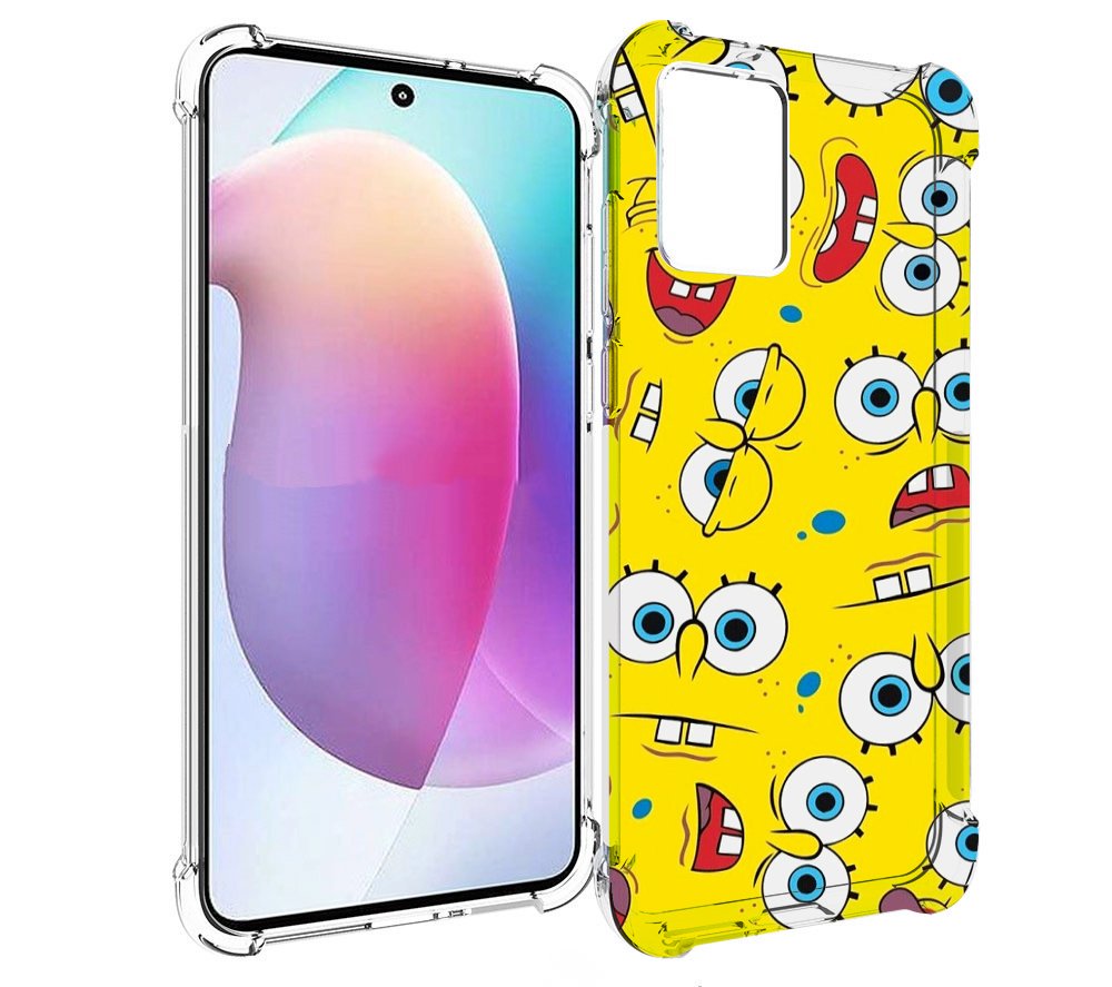 

Чехол MyPads много-спанч-боба для Motorola Edge 30 Neo, Прозрачный, Tocco