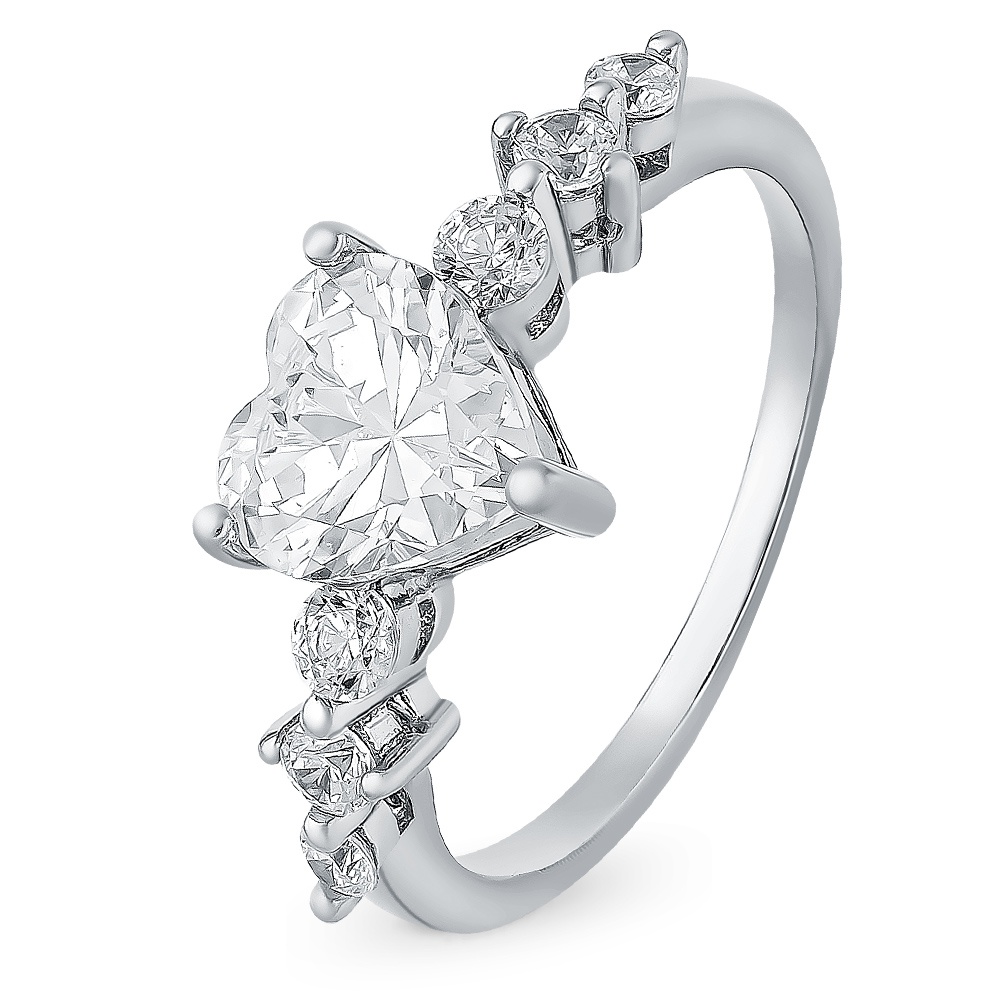 

Кольцо женское из серебра с фианитом 585Gold 701000154, р, 701000154