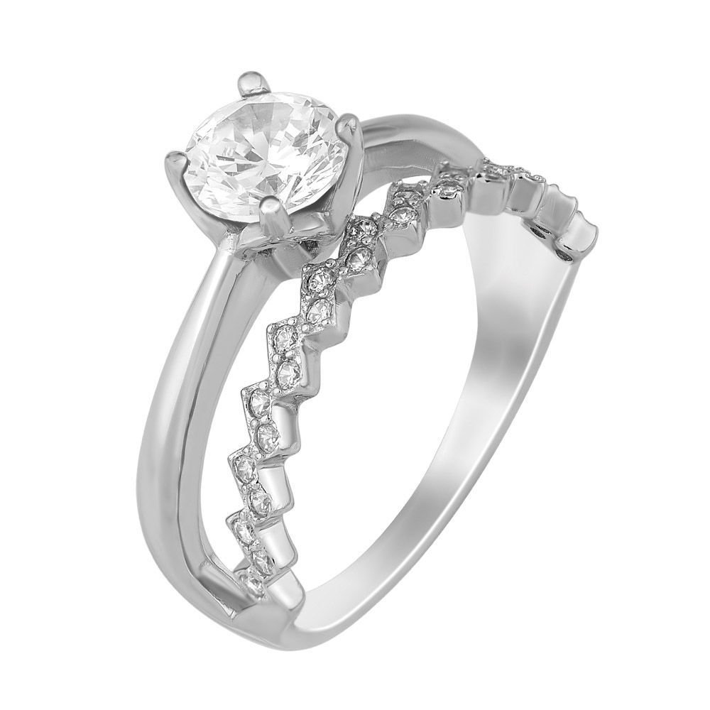 

Кольцо женское из серебра с фианитом 585Gold 701005436, р. 16,5, 701005436
