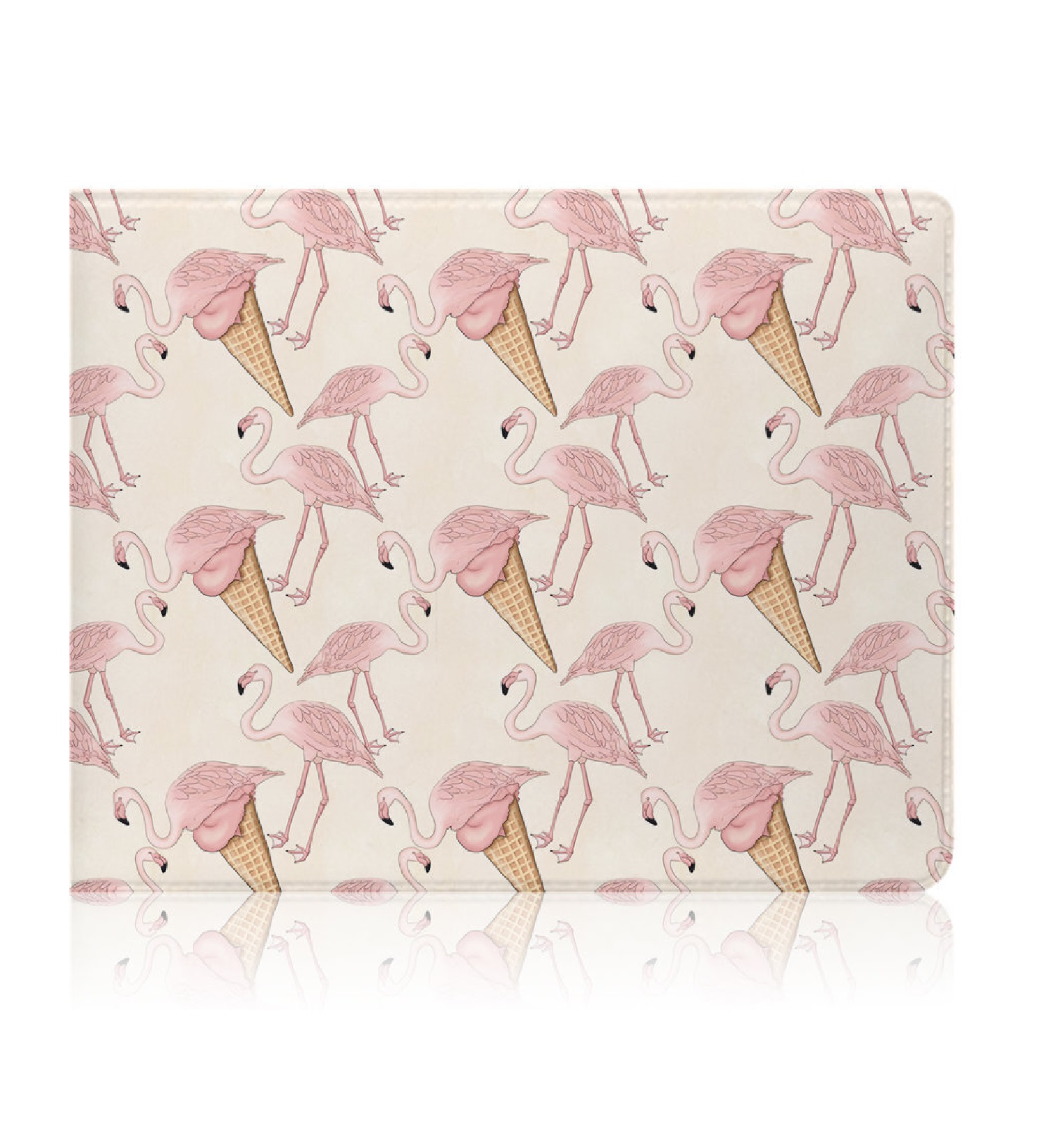 Обложка для студенческого унисекс Flamingo Ice cream белая NoBrand. Цвет: белый