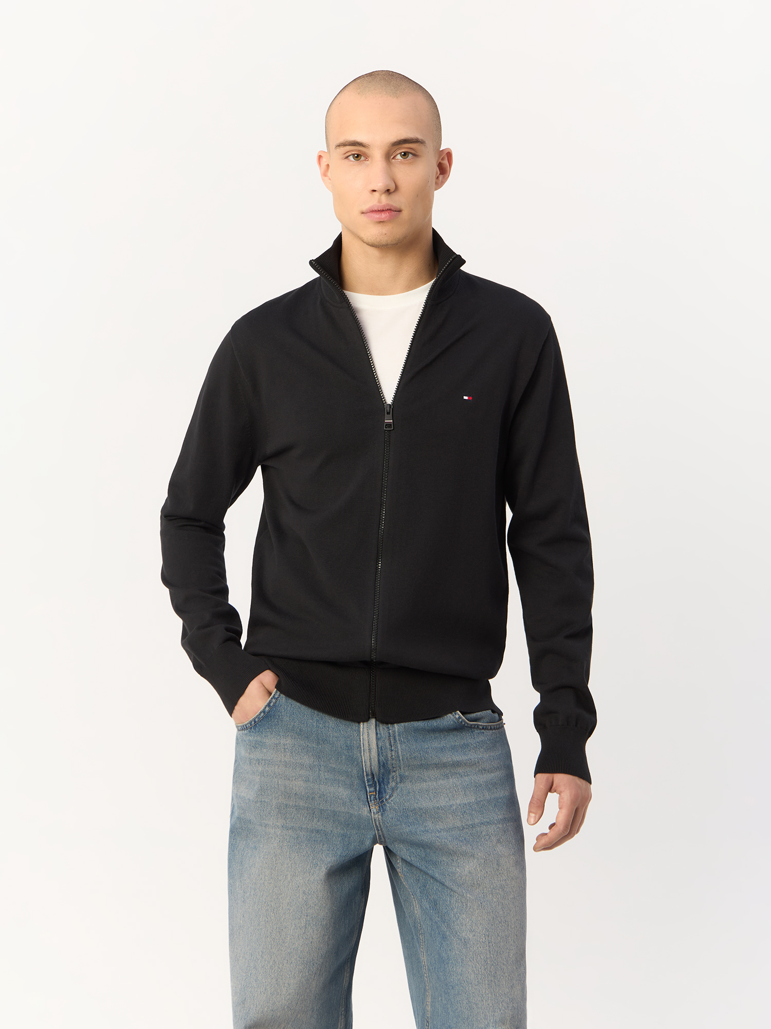 Кардиган мужской Tommy Hilfiger MW0MW22747 XS/46 TOMMY HILFIGER черный