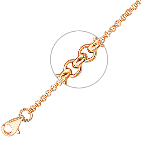 

Цепочка из красного золота 55 см Эстет 01Ц0108285, Золотистый, 01Ц0108285