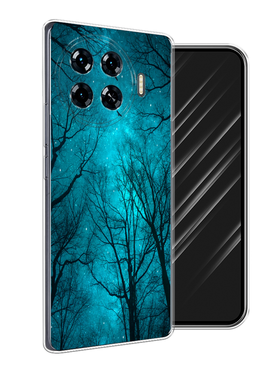 

Чехол Awog на Tecno Spark 20 Pro Plus "Сказочный лес", Черный;бирюзовый, 305050-1