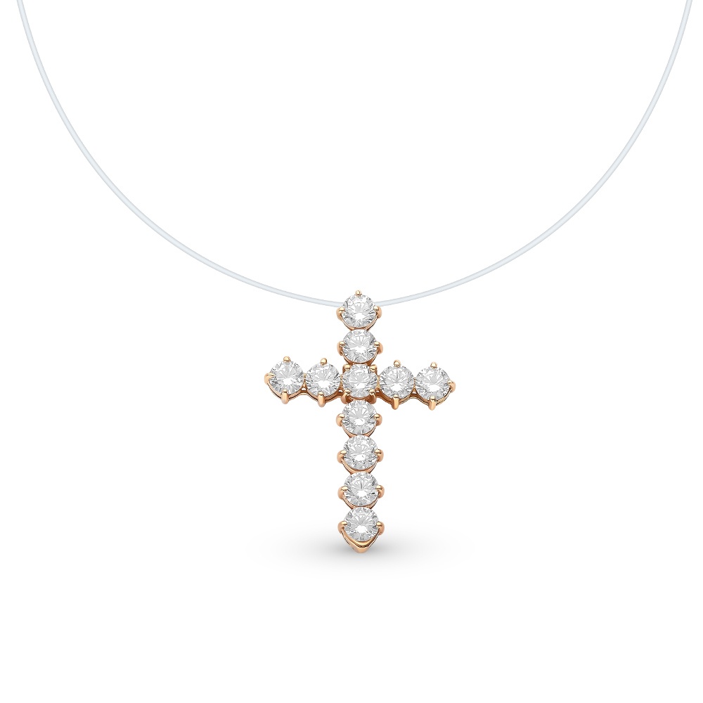 

Колье из красного золота с фианитом 40 см 585Gold 506000109, 506000109