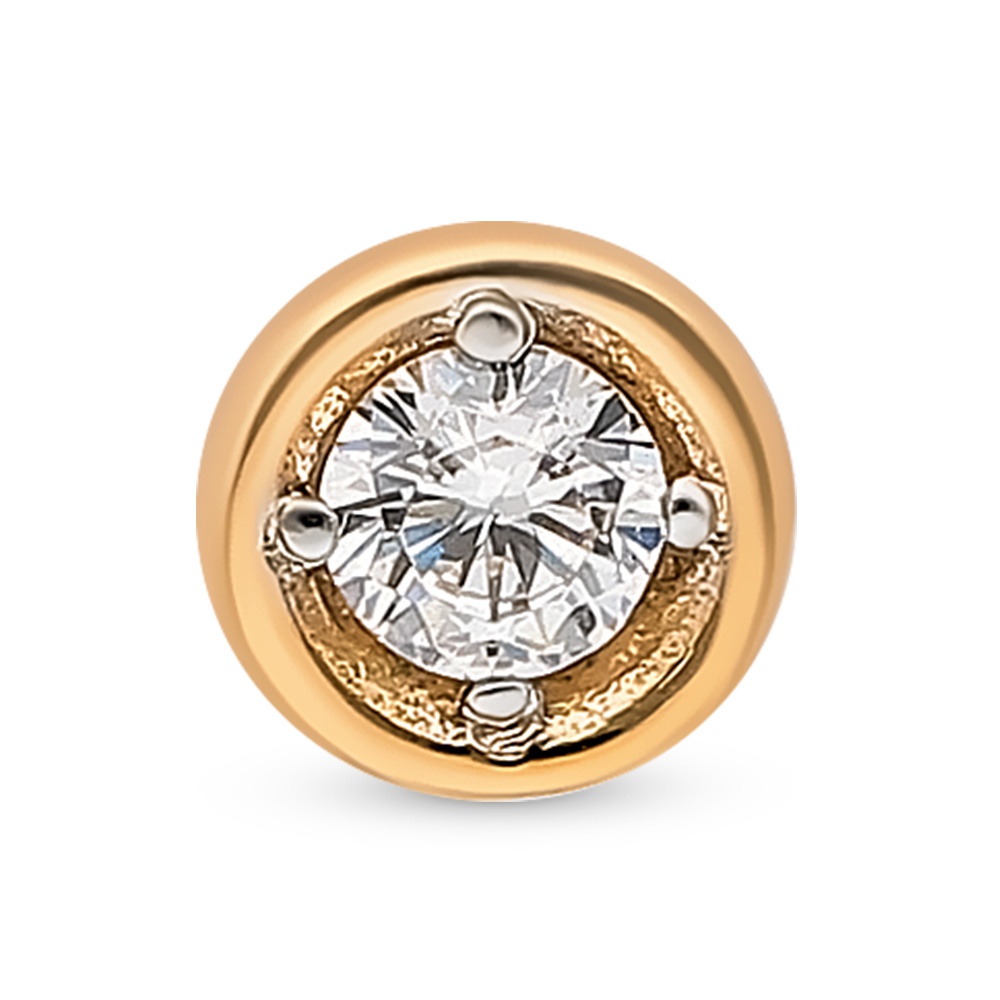 

Колье из красного золота с фианитом 40 см 585Gold 506000107, 506000107
