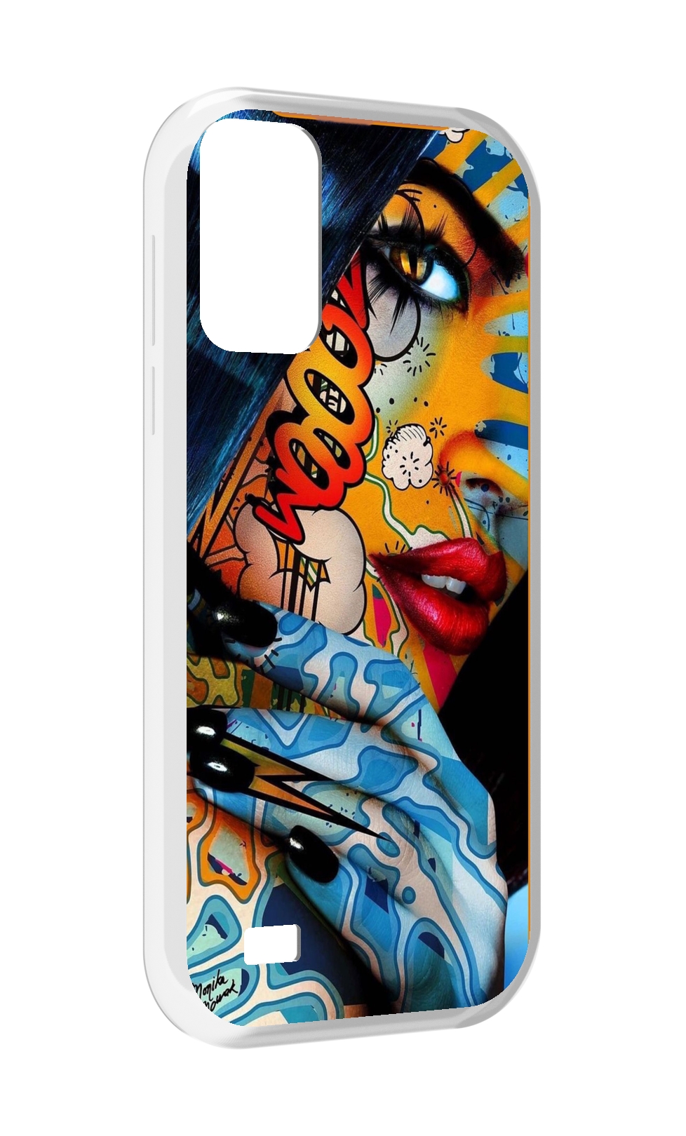

Чехол MyPads девушка разрисованная краскам иженский для Oukitel C31, Прозрачный, Tocco