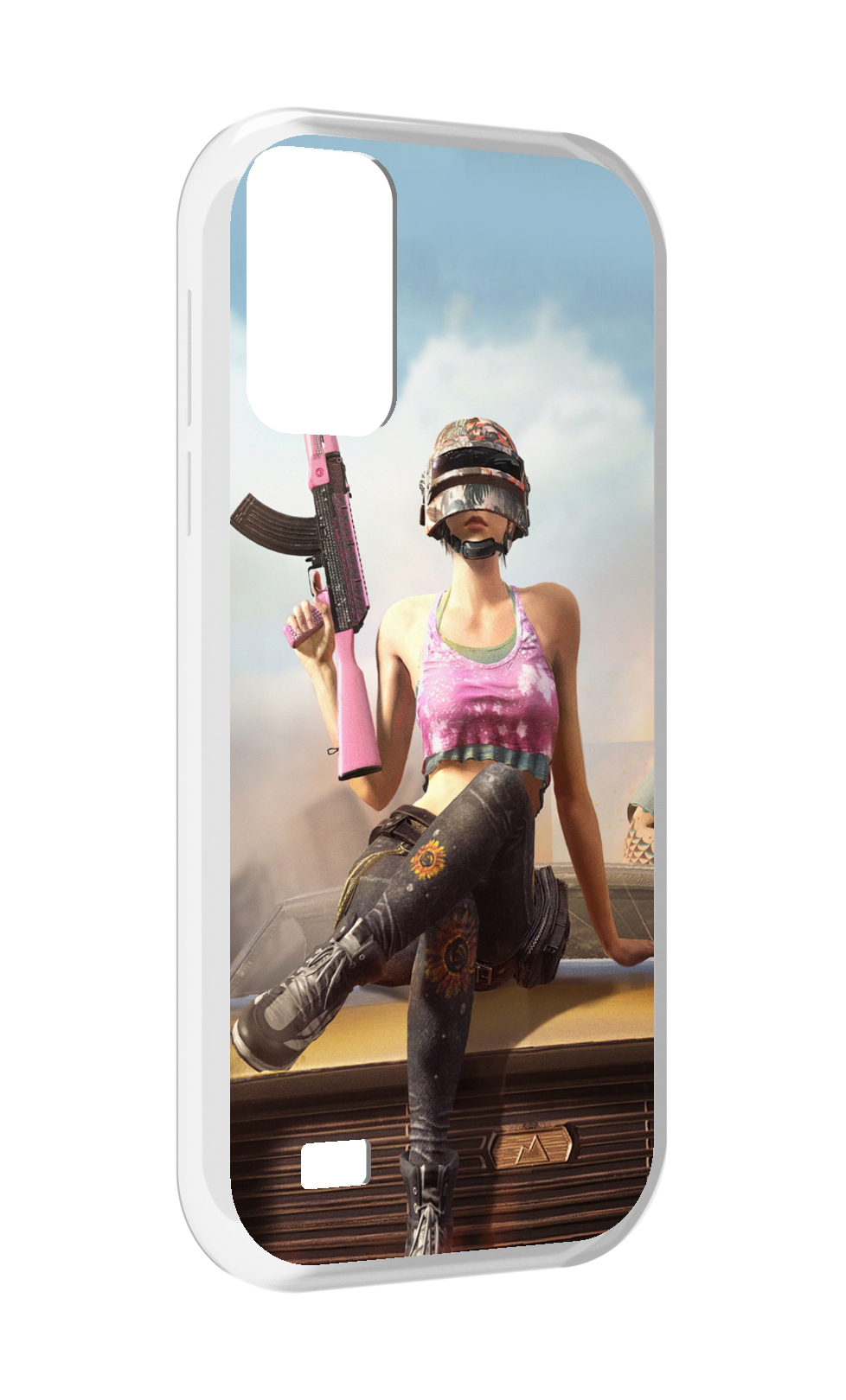 

Чехол MyPads девушка из PUBG для Oukitel C31, Прозрачный, Tocco