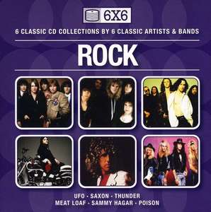 6x6 - Rock: Ufo, Saxon, Thunder, Meat Loaf, Sammy Hagar, Poison