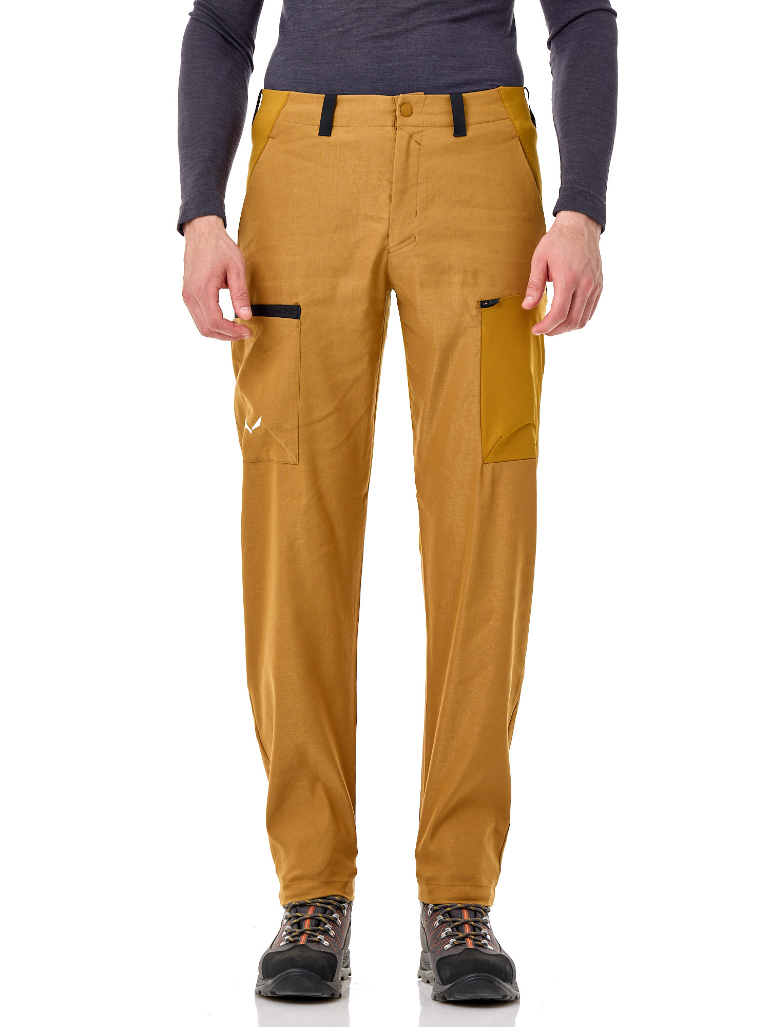 Спортивные брюки мужские Salewa Puez Hemp/Dst 2024 коричневые 2XL