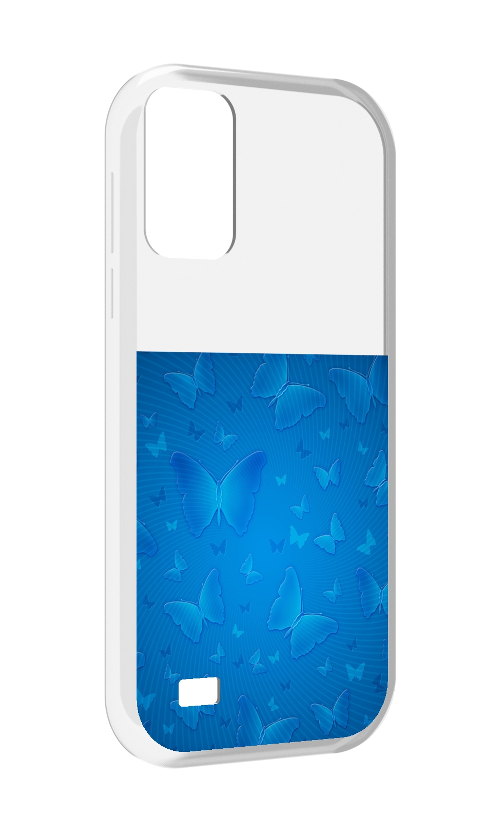 

Чехол MyPads голубые-бабочки для Oukitel C31, Прозрачный, Tocco