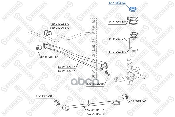 

Опора амортизатора Stellox 1251003SX