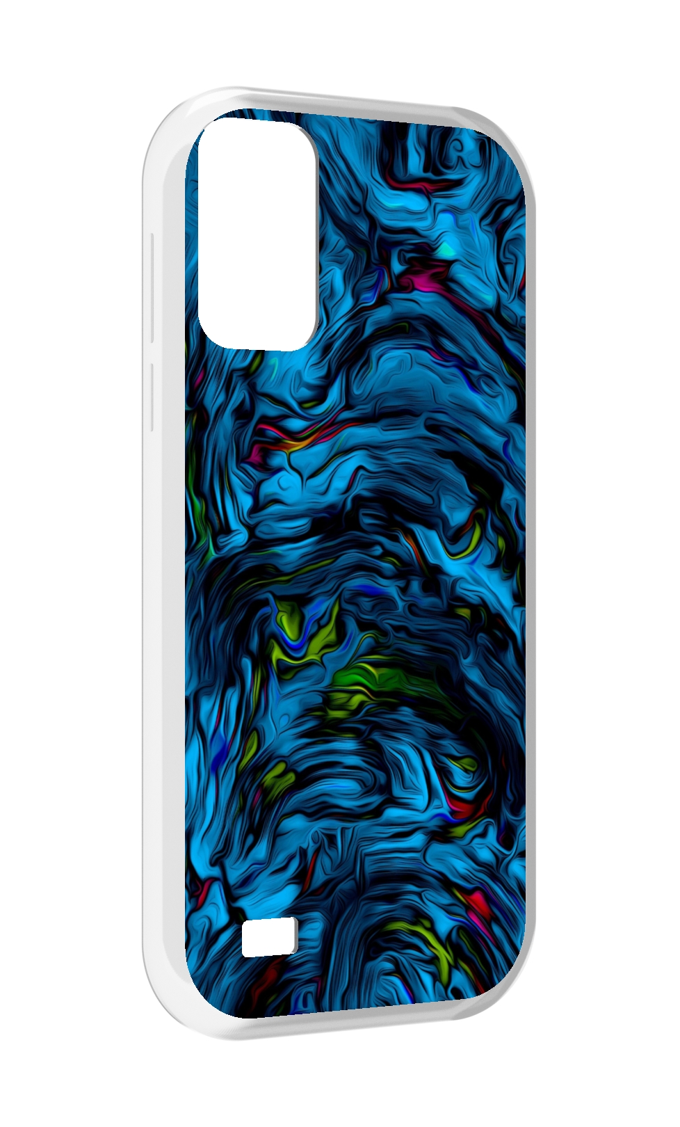 

Чехол MyPads голубая краска в темноте для Oukitel C31, Прозрачный, Tocco