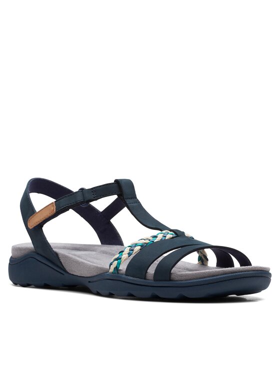 

Сандалии женские Clarks Amanda Tealite 26171128 синие 37.5 EU, Синий, Amanda Tealite 26171128