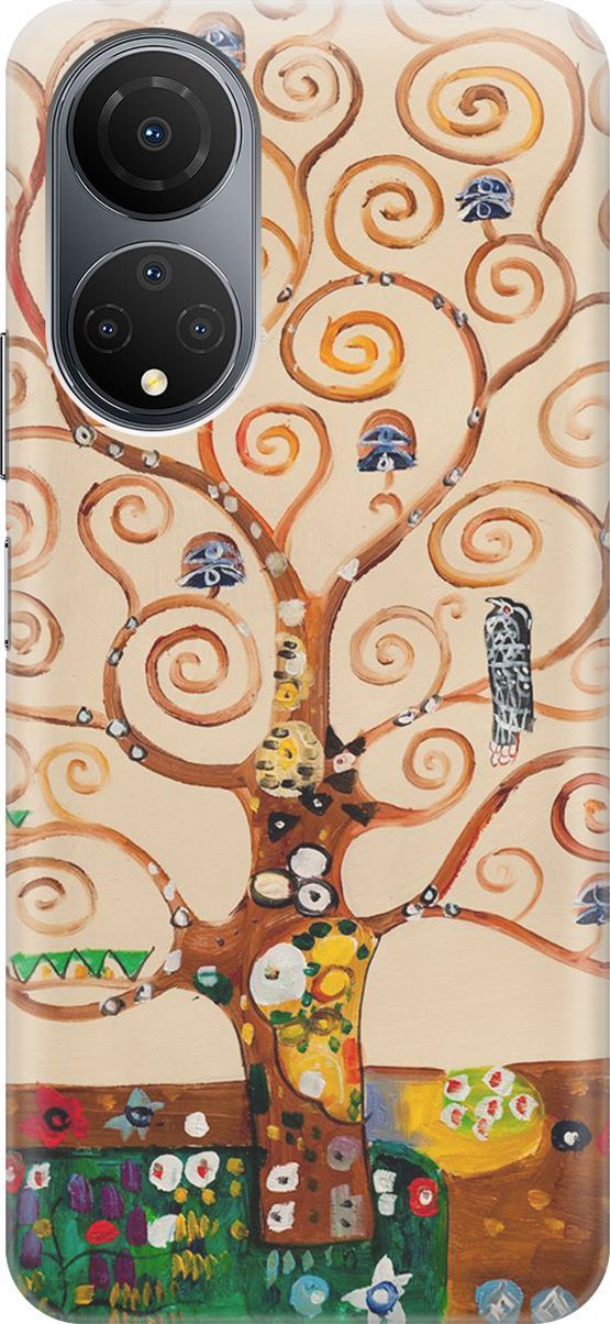 

Силиконовый чехол на Honor X7 "Климт", Желтый;коричневый, 158544