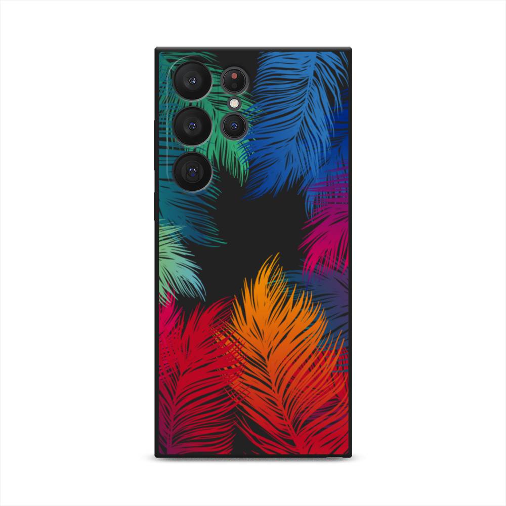 

Чехол Awog на Samsung Galaxy S23 Ultra 5G "Рамка из перьев", Красный, 2107552-1